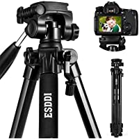 ESDDI Trípode Cámara 170cm Trípode Liviano de Aluminio de con Soporte para Teléfono Compatible para Cámara Digital SLR…